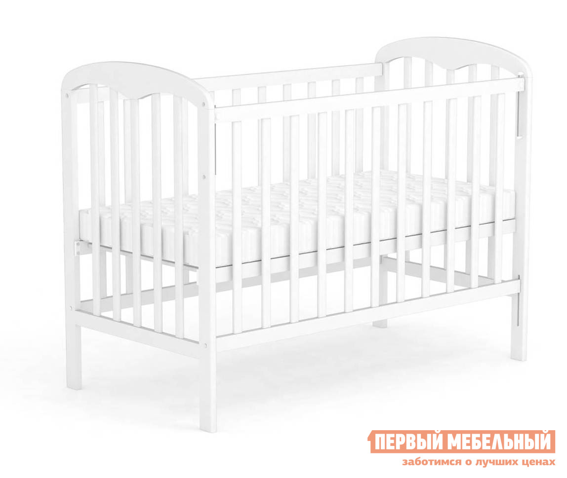 Кроватка для новорожденных  Фея 323 Белый от Первый Мебельный