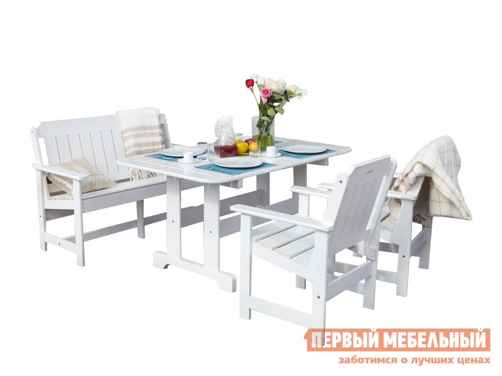 Комплект садовой мебели Timberica Скамья Ярви + 2 кресла Ярви + стол Ярви